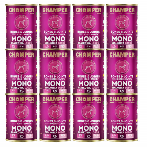 Champer Bones & Joints łosoś 400 g × 12