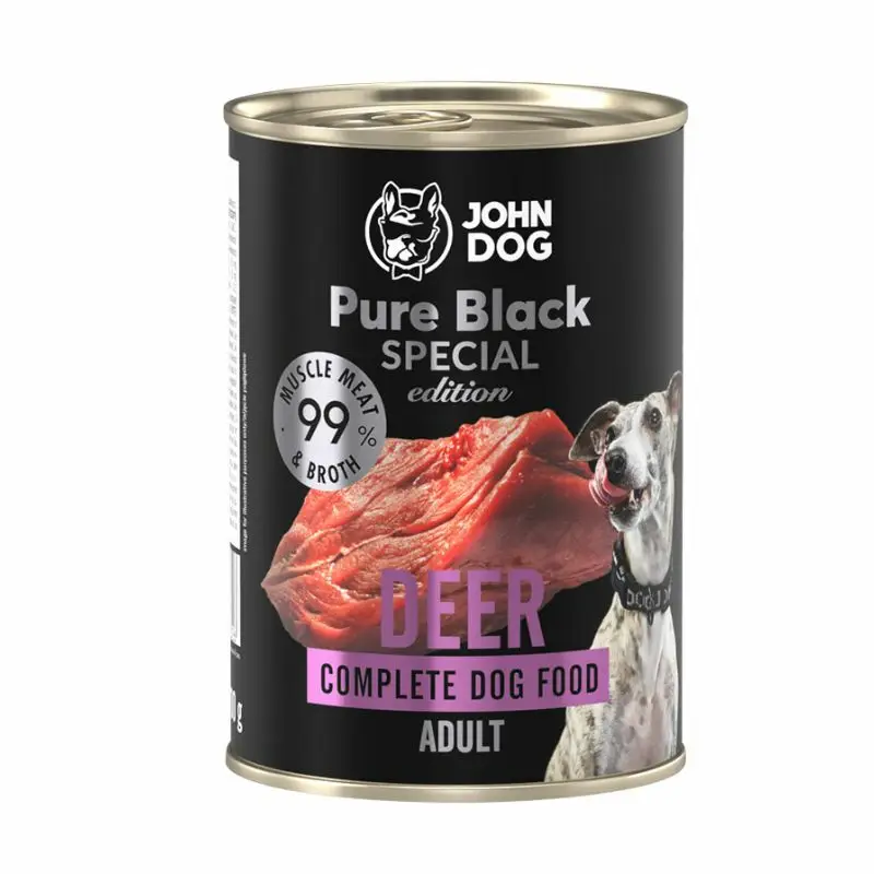 John Dog Pure Black Special Edition jeleń adult 800 g