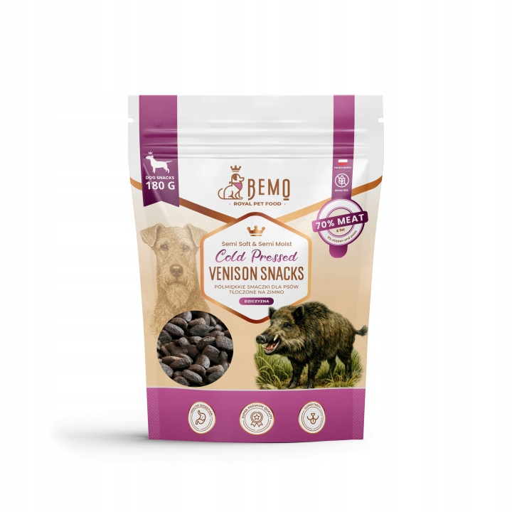 Bemo Cold Pressed dziczyzna 180 g