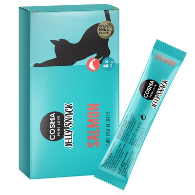 Cosma Jelly Snack Indoor łosoś w galaretce 14 g × 8