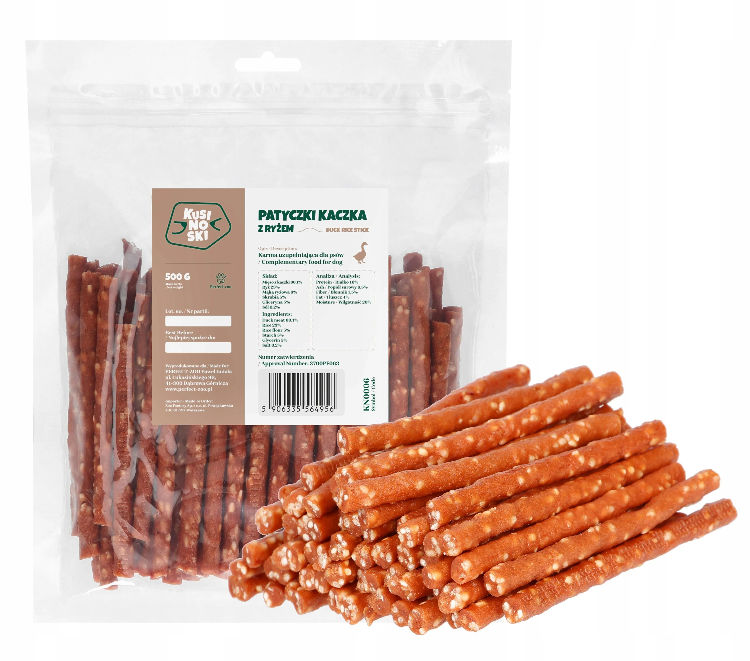 Kusinoski kaczka z ryżem 500 g