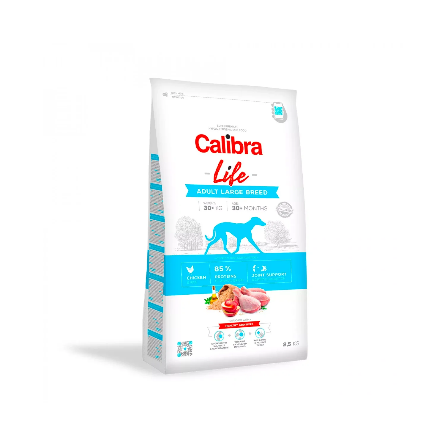 Calibra Dog Life kurczak adult duże rasy 2,5 kg