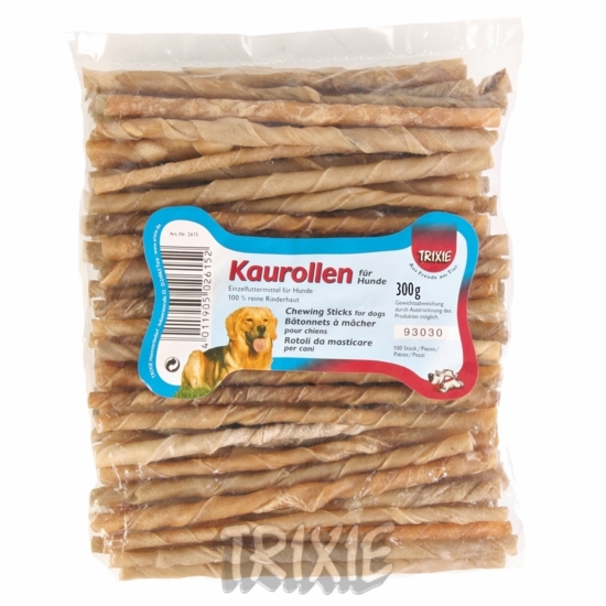 Trixie Patyk prasowany z naturalnej skóry 100 szt.