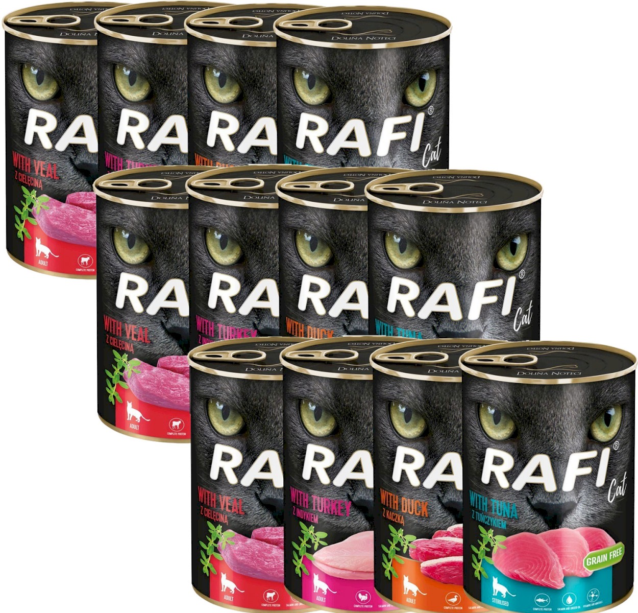 Dolina Noteci Rafi mix smaków adult 400 g × 12