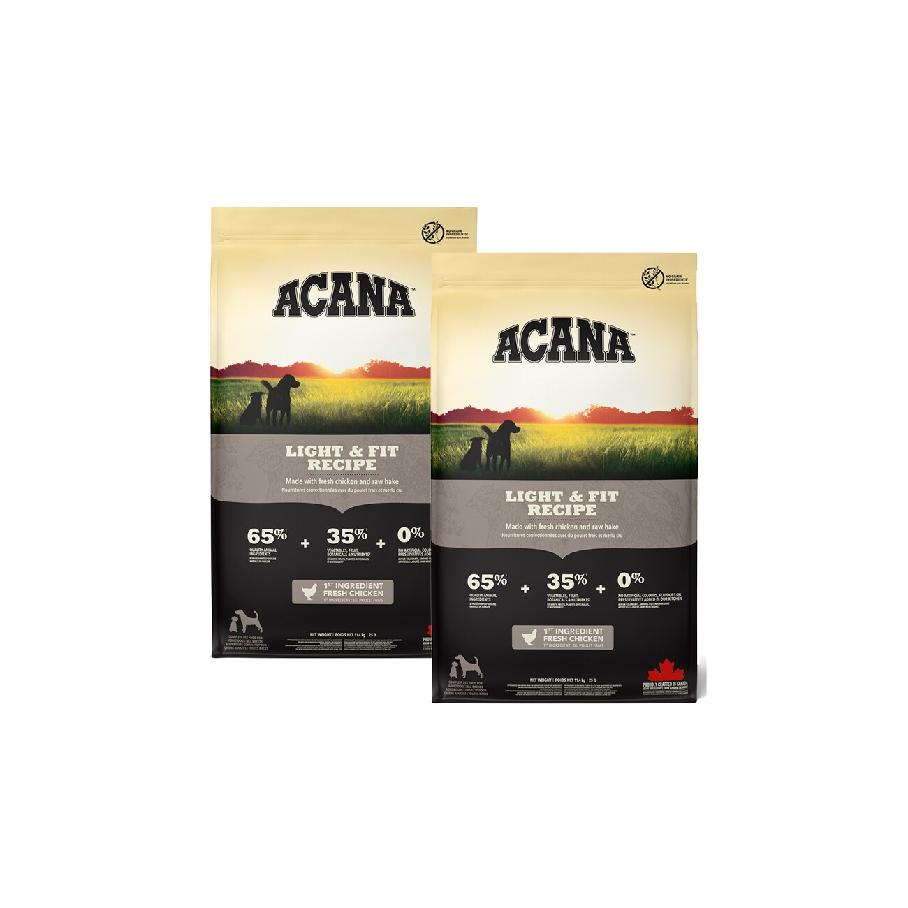 Acana Light & Fit 11.4 kg × 2
