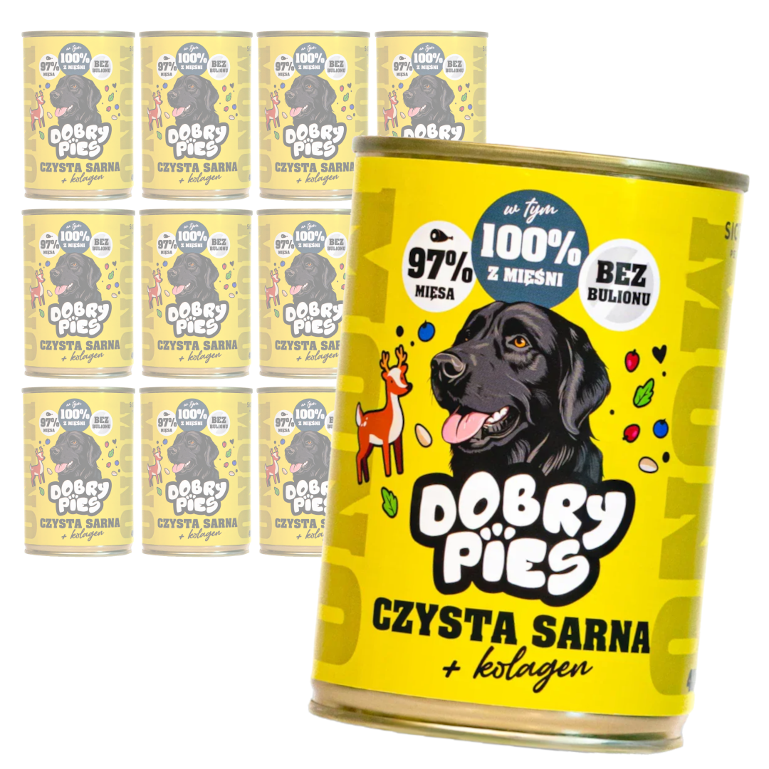 Dobry Pies Mono sarna adult 400 g × 12