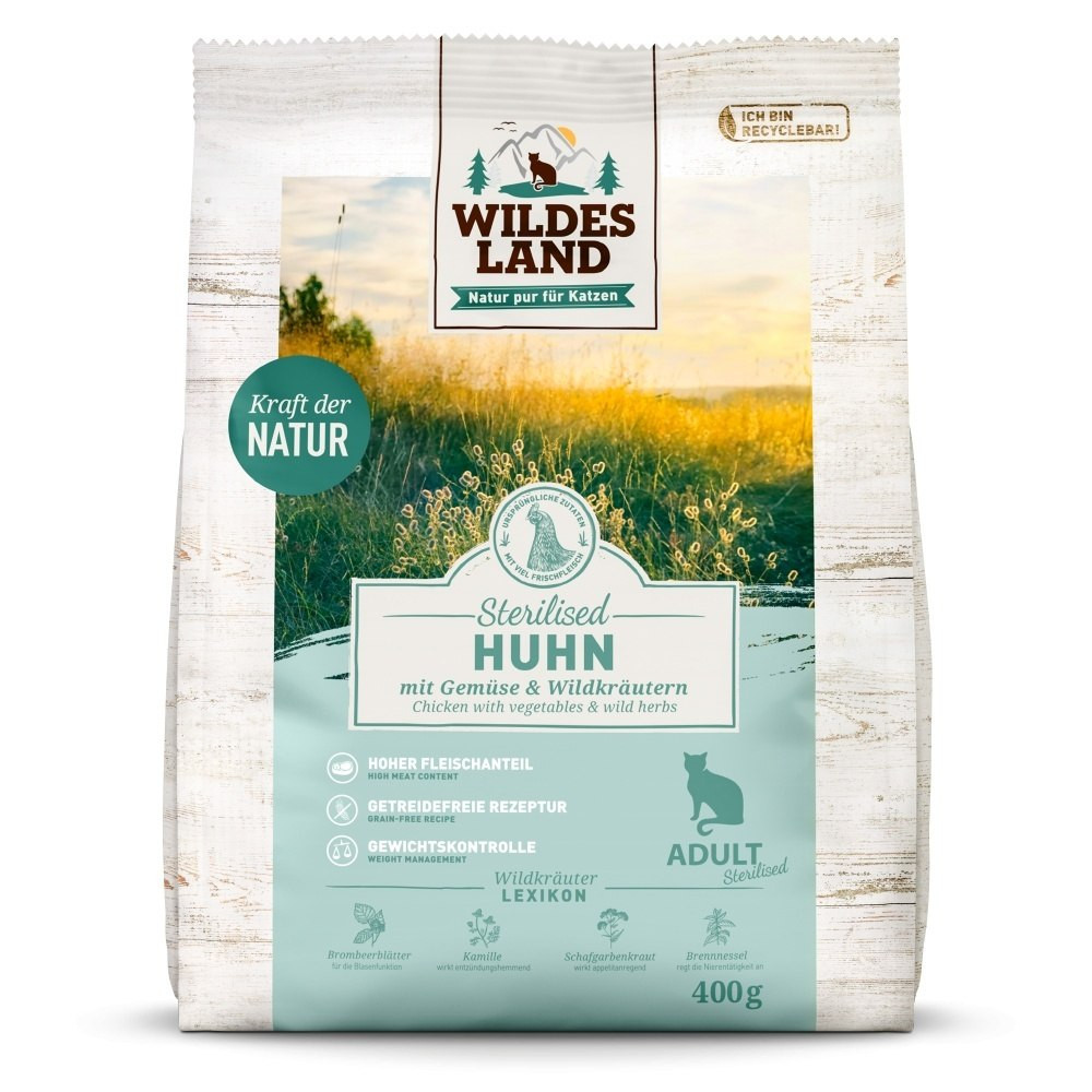 Wildes Land Sterilised kurczak adult 400 g