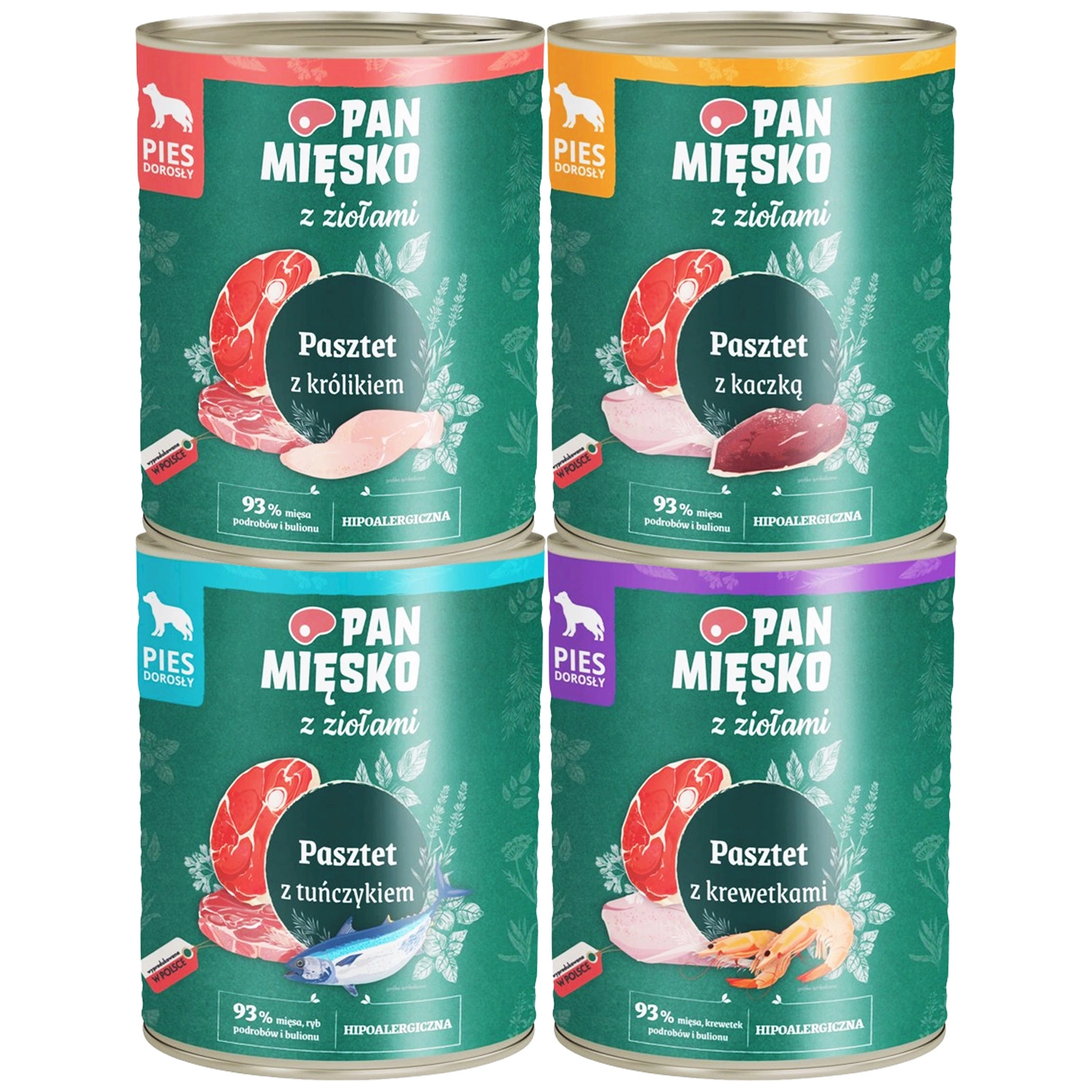 Pan Mięsko mix adult 800 g × 4