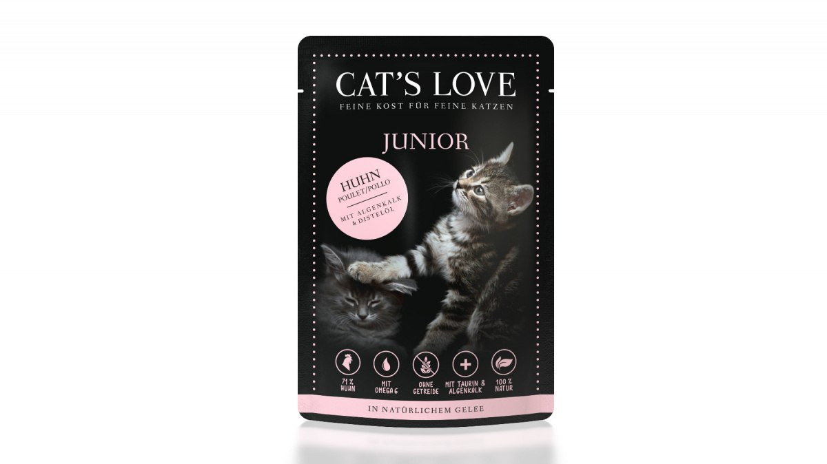 CAT'S LOVE Junior kurczak w galaretce kitten 85 g
