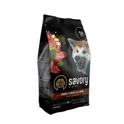 Savory indyk, jagnięcina adult duże rasy 12 kg