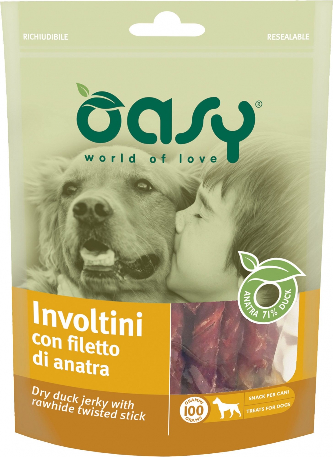 Oasy Twist kaczka adult 100 g