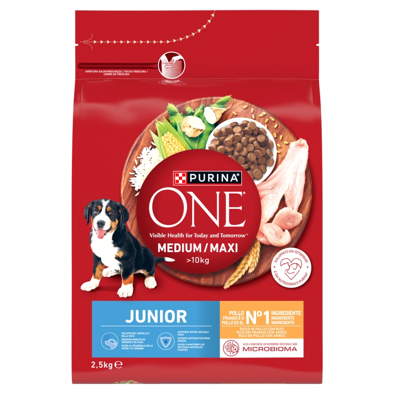 Purina One kurczak junior średnie rasy, duże rasy 2,5 kg