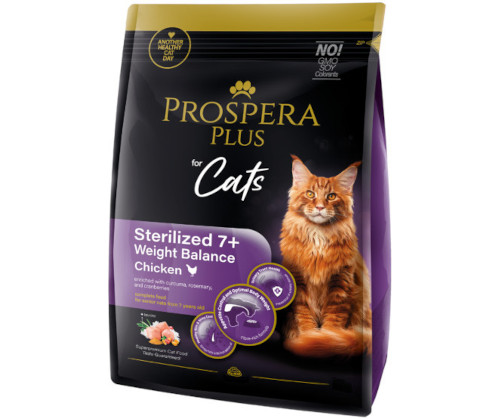 Prospera Plus Sterilised Light kurczak senior 2 kg