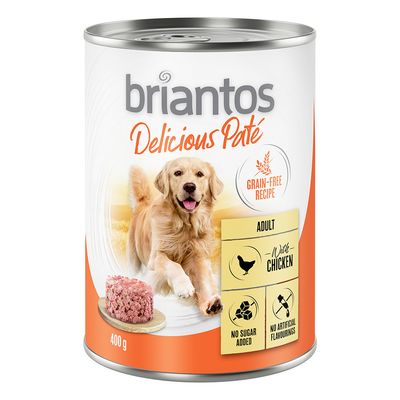 Briantos Delicious Paté kurczak adult 400 g × 6