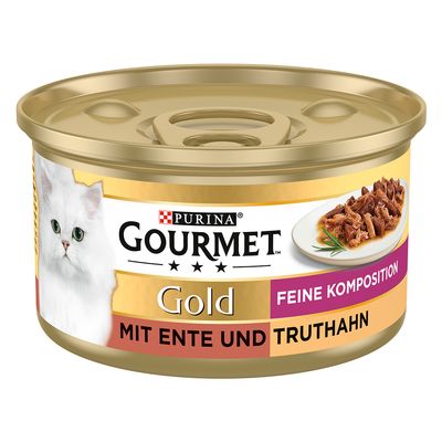 Purina Gourmet Gold Feine Komposition indyk, kaczka w sosie adult 85 g × 24
