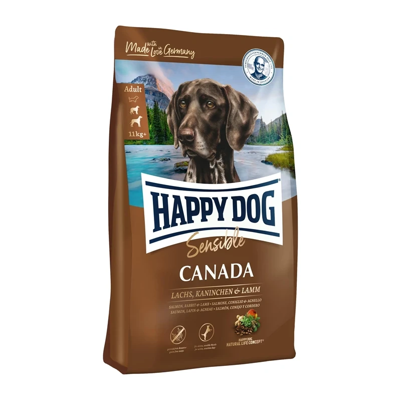 Happy Dog Sensible jagnięcina, królik, łosoś adult 1 kg