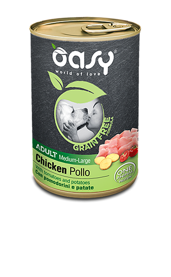 Oasy Grain Free kurczak adult średnie rasy, duże rasy 400 g