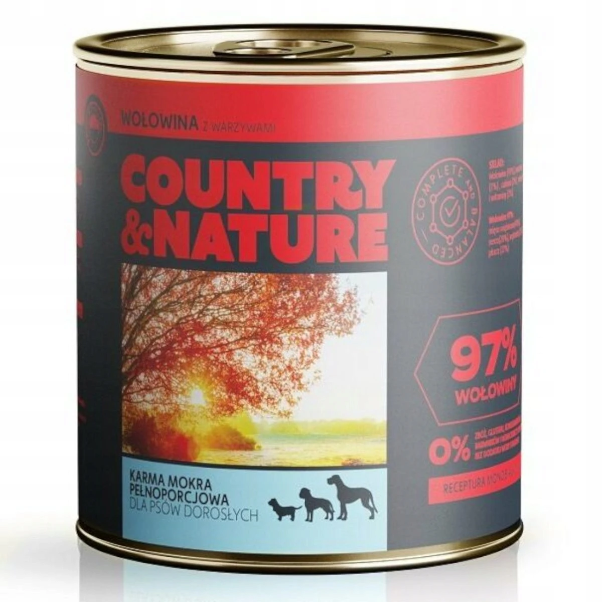 Country & Nature wołowina adult 850 g