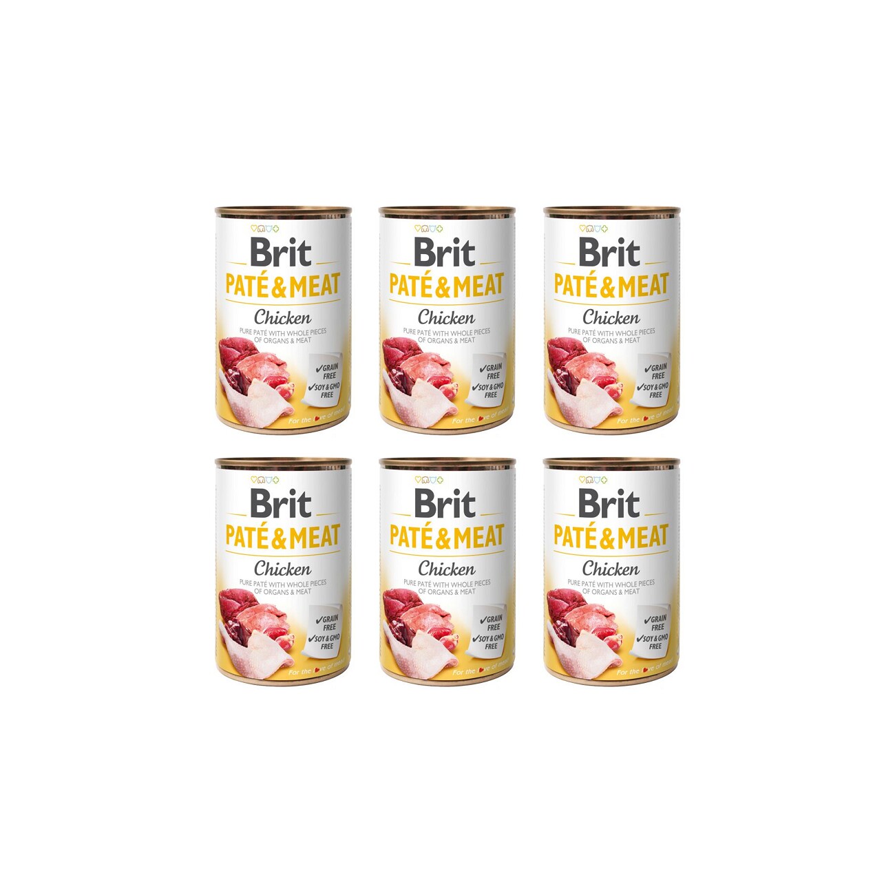 Brit Pate & Meat kurczak 400 g × 6