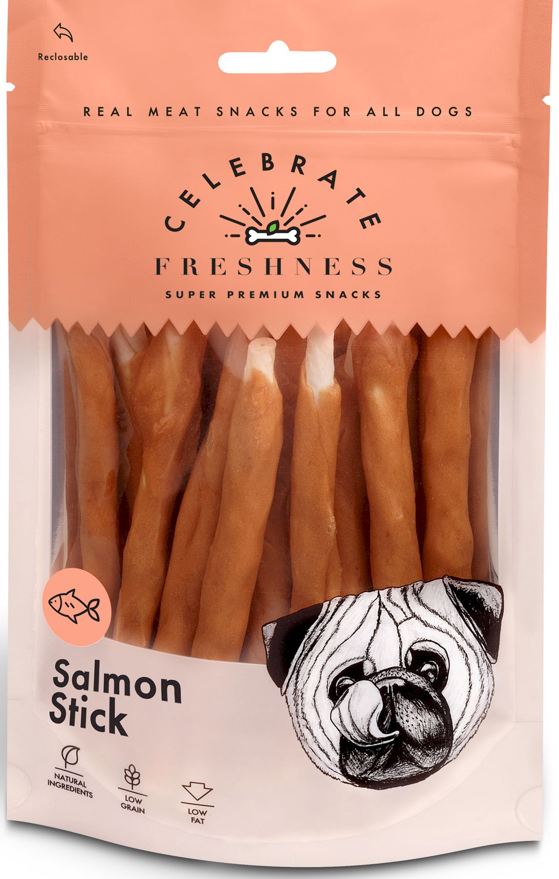 Perfect Pet Celebrate Freshness paluszki z łososiem 100 g