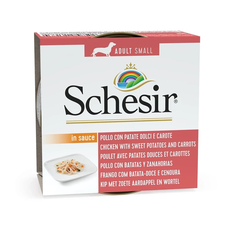 Schesir kurczak z ziemniakiem adult małe rasy 85 g