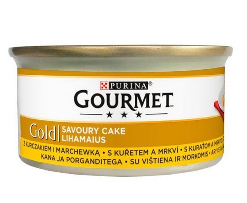 Purina Gourmet Gold Savoury Cake kurczak z marchewką 85 g