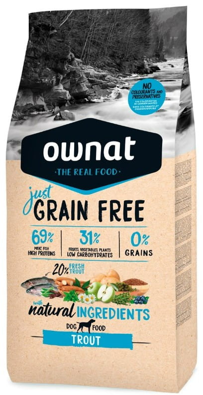 Ownat Just Grain Free pstrąg adult 14 kg