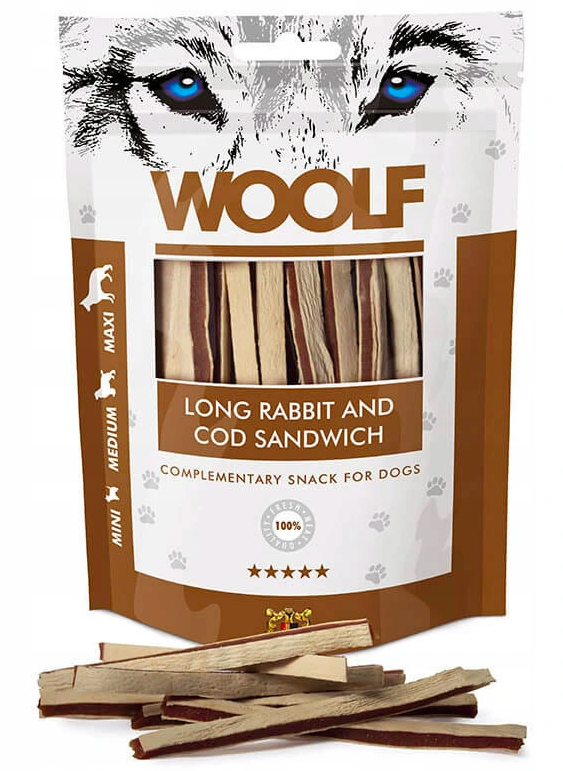 Woolf Long dorsz, królik 100 g