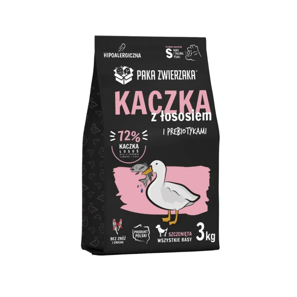 Paka Zwierzaka Seventh Heaven kaczka, łosoś puppy 3 kg