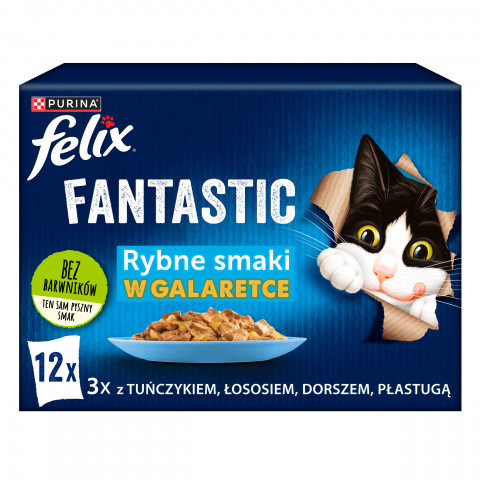 Purina Felix Fantastic mix smaków w galaretce adult 85 g × 12