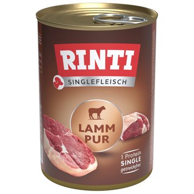 Rinti Singlefleisch jagnięcina adult 400 g × 24