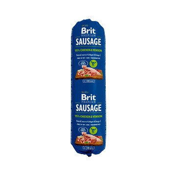 Brit Sausage kurczak, dziczyzna 800 g