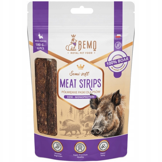 Bemo Meat Strips dziczyzna 180 g