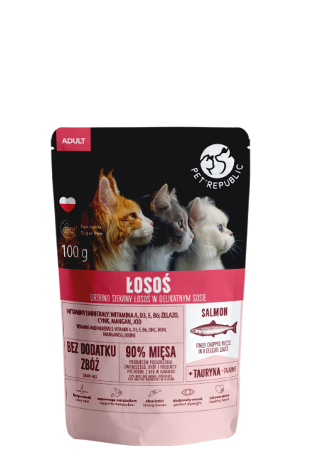 PetRepublic łosoś w sosie adult 100 g