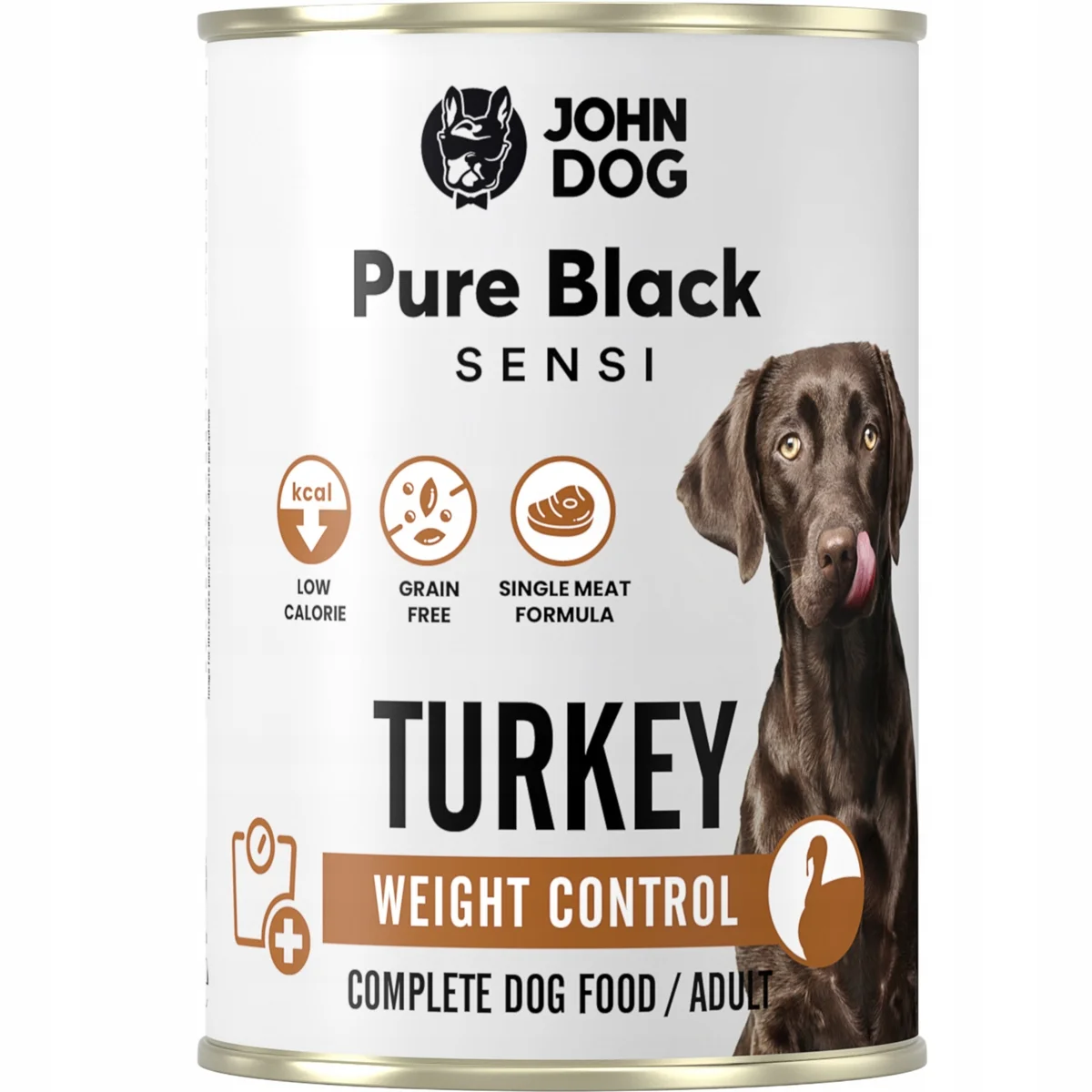 John Dog Pure Black Sensi Weight Control indyk adult 400 g