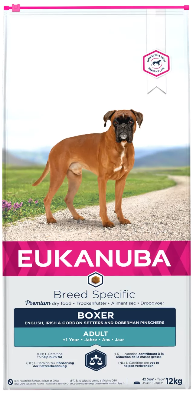 Eukanuba Breed Specific kurczak Boxer adult 12 kg