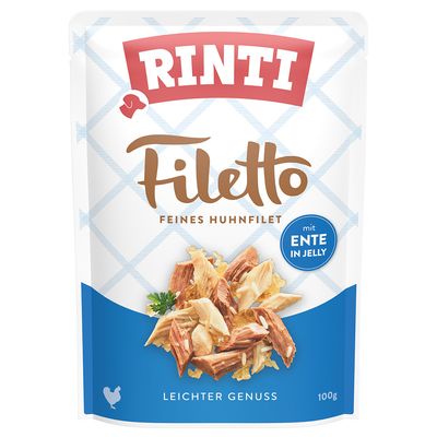 Rinti Filetto kaczka, kurczak adult 100 g × 24