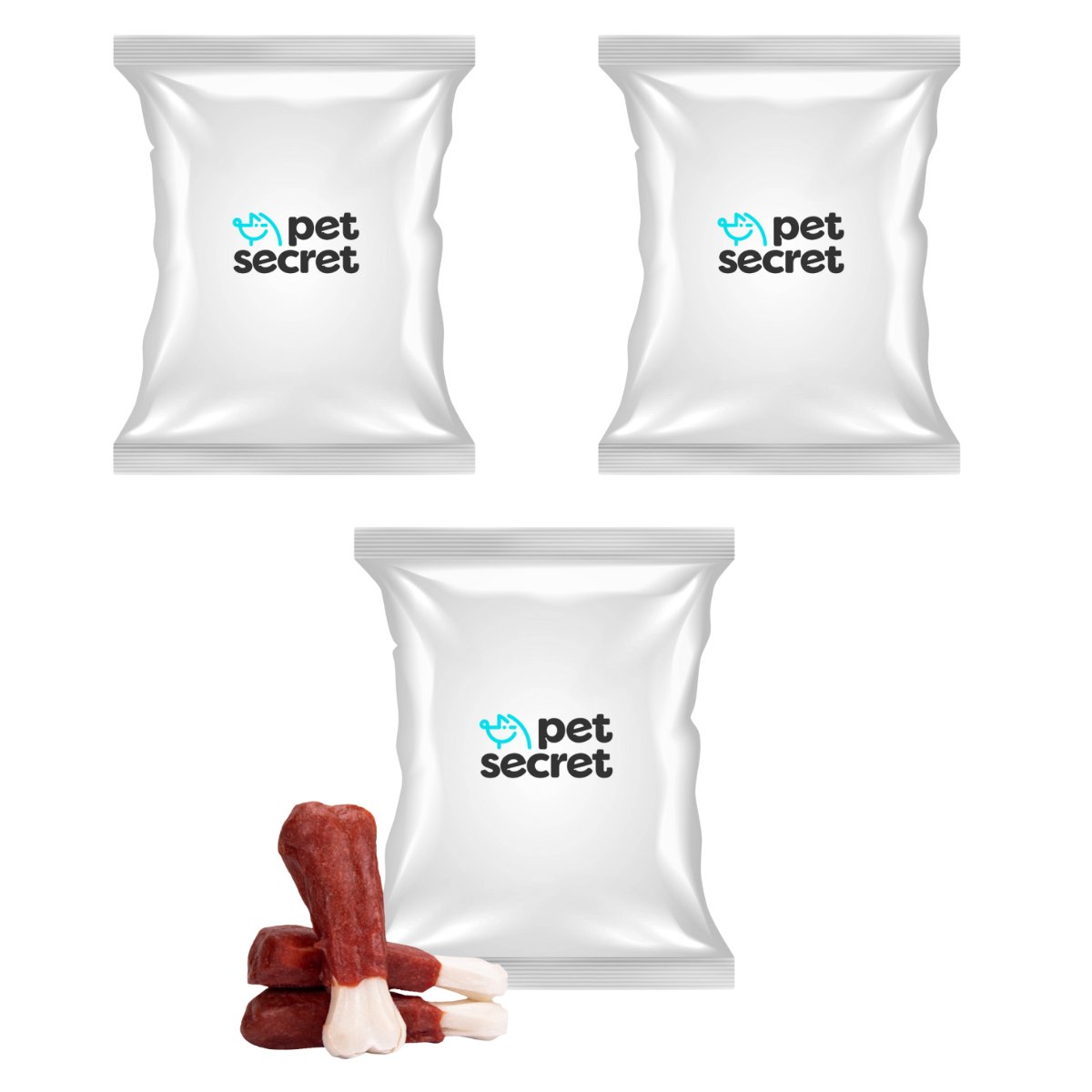 Pet Secret biała kość prasowana z jagnięciną 500 g × 3