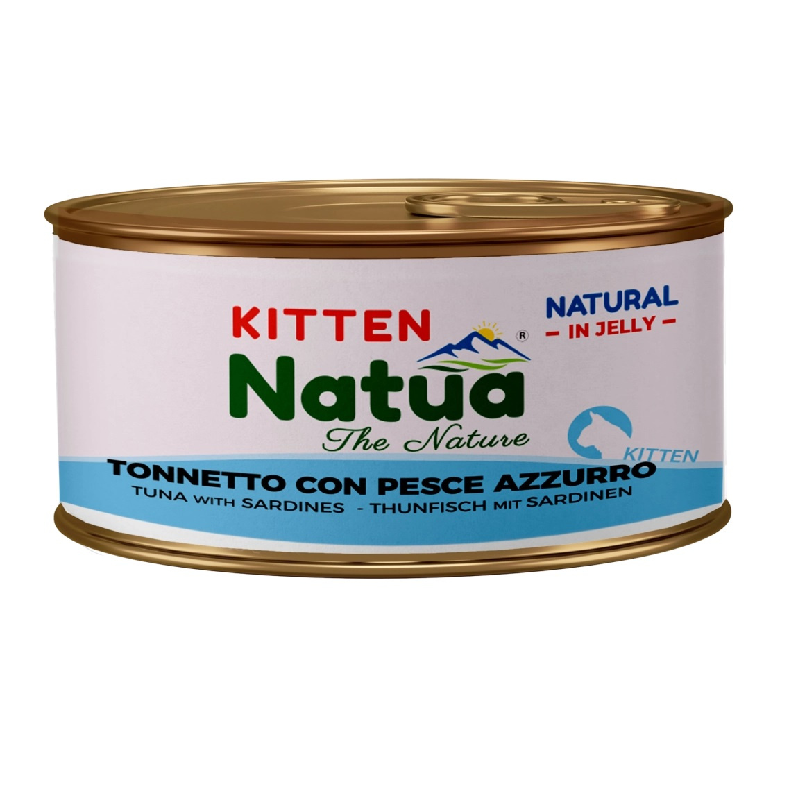 Natua Natural sardynka, tuńczyk w galaretce kitten 85 g