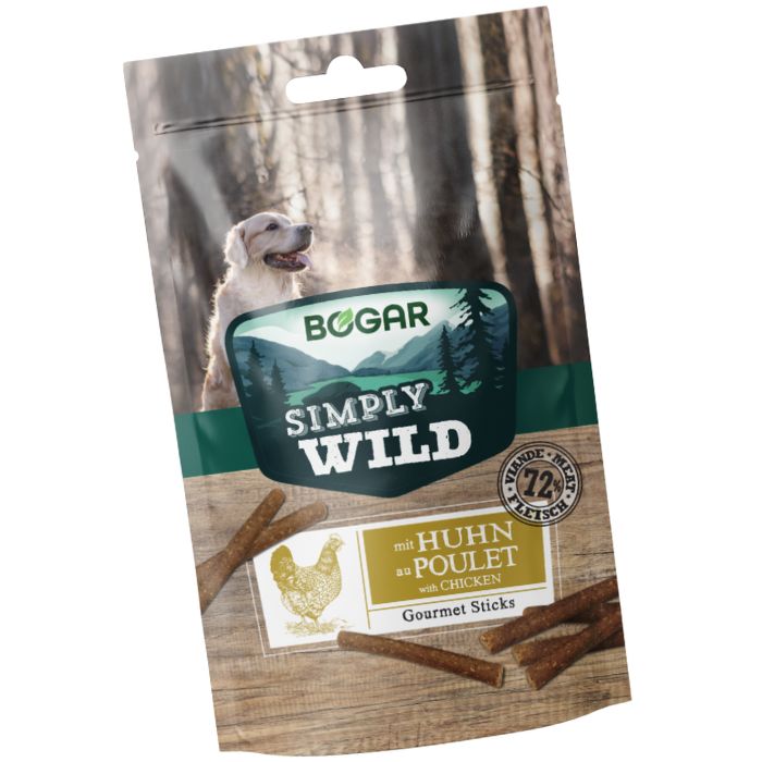 Bogadent Simply Wild kurczak, szynka serrano 11 g × 10