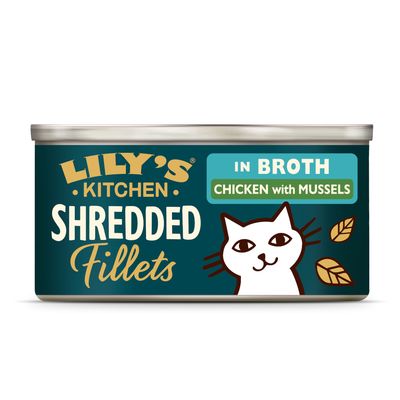 Lily's Kitchen Shredded Fillets kurczak z małżami w galaretce 70 g × 24