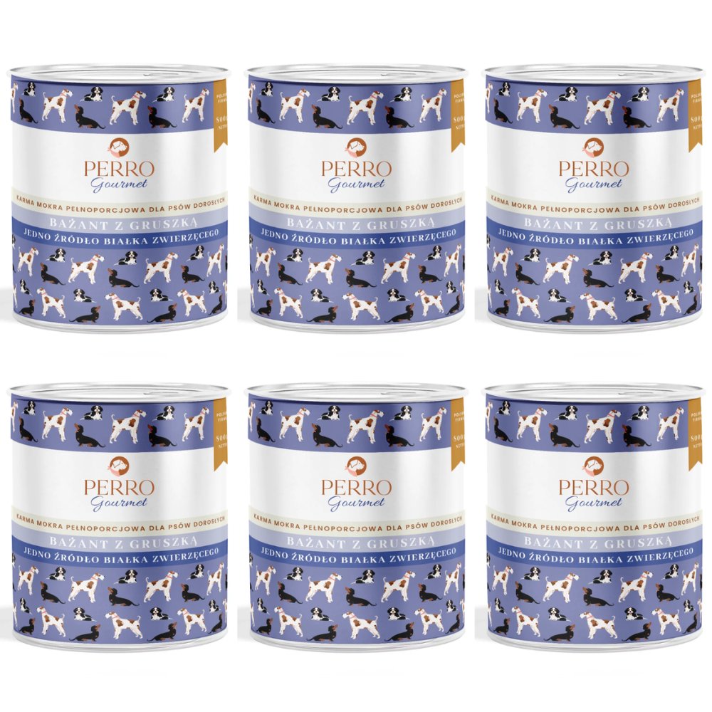 Perro Gourmet bażant z gruszką adult 800 g × 6