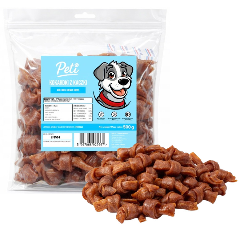 PETI kokardki z kaczki 500 g