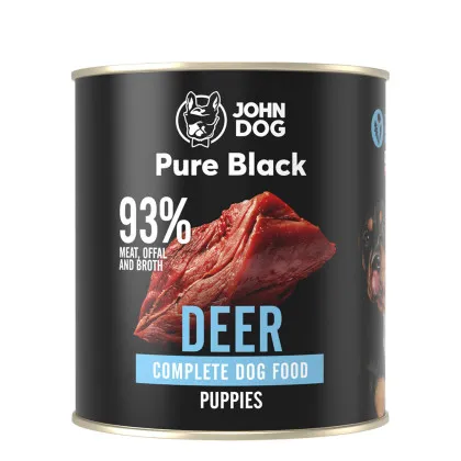 John Dog Pure Black jeleń junior 800 g