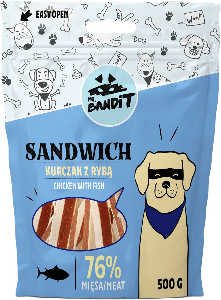Mr. Bandit Sandwich kurczak, ryba 500 g