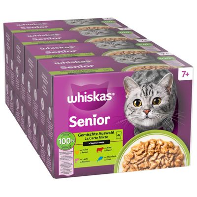 Whiskas mix smaków w sosie senior 85 g × 144