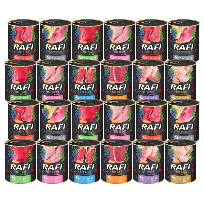 Rafi indyk, jagnięcina 800 g × 24