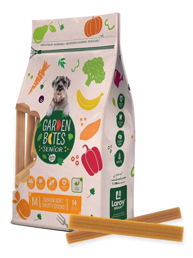 Garden Bites Fruity Sticks brzoskwinia senior średnie rasy 15 g × 14