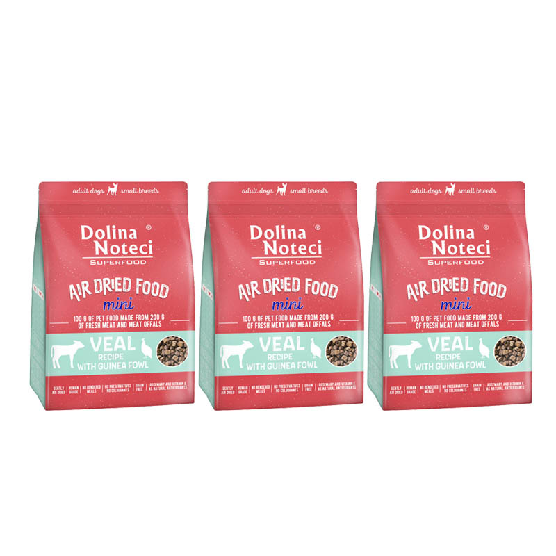 Dolina Noteci Superfood cielęcina, perliczka małe rasy 1 kg × 3
