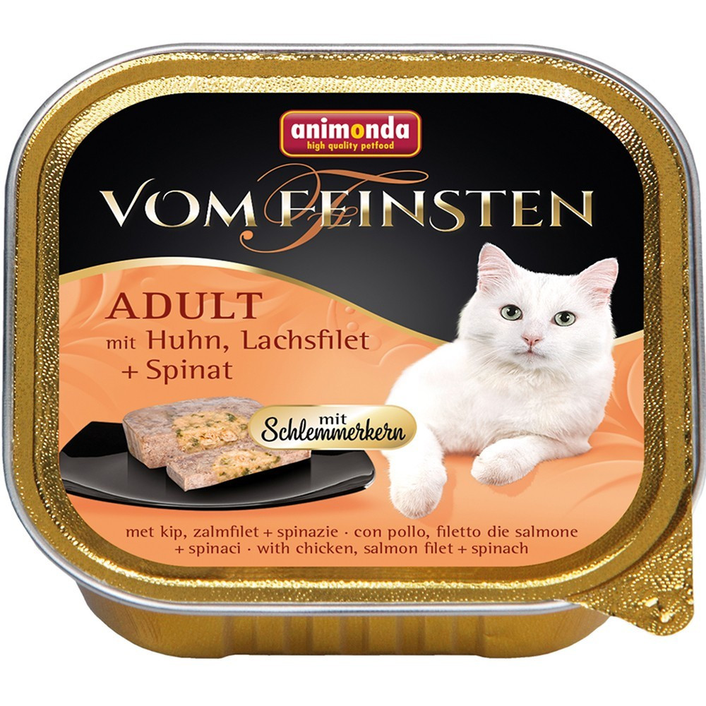 Animonda Vom Feinsten kurczak, łosoś, szpinak w sosie adult 100 g